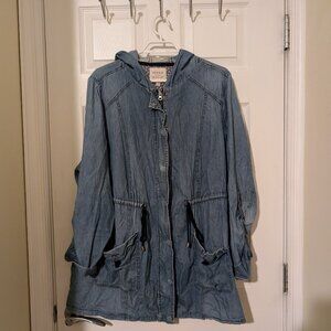 Torrid Denim Loose Spring Coat -  3X